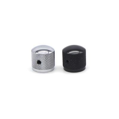 China Classic Design Knurled Aluminum Knurled Anodized Silver Black 01 Gold Indicator Knob for sale