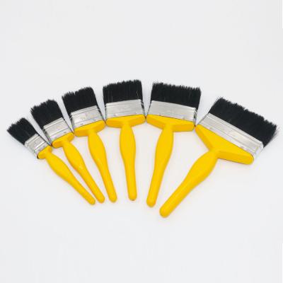 China Yellow handle paint/cleaning brushes with black bristle for painting for sale