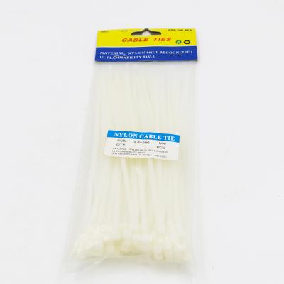 China Bundling Cable 3.6*200mm Good Reputation Nylon Cable Zip Tie With Label for sale