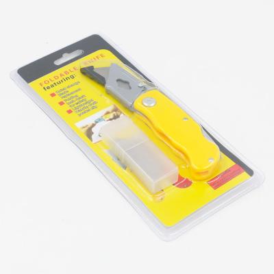 China Hot Selling Quick-change Folding Serving Knife Plastic Shell Cutter Knife for sale