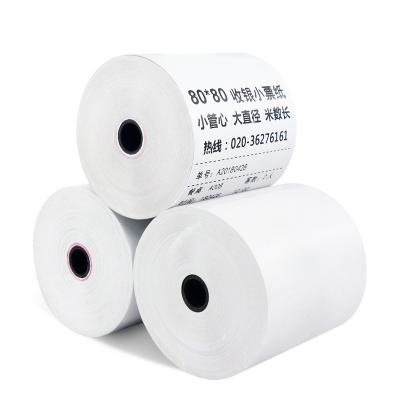 China Heat Sensitive Thermal Paper Roll Printer Factory Supply 80x80mm Receipt Paper Roll for sale