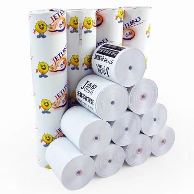 China Cash Regester Printer Jetland BPA Free Thermal Paper 57 x 50 mm Coreless Cash Register Paper, 100 Rolls Per Case for sale