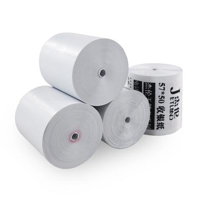 China High Quality Thermal Paper 57x50 Mm, 10 Rolls Coreless Cash Register Receipt Paper, No Core Thermal Paper Jetland Super Meters Long for sale