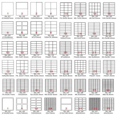 China Barcode Jetland A4 Address Label Sheets Shipping FBA Stickers for Laser / Inkjet Printer, A4 Die Cut Stickers for sale