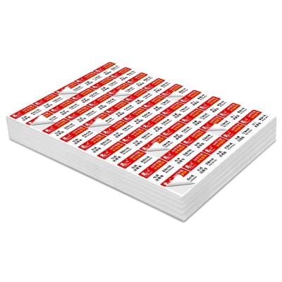 China Custom Printing 45 Self Adhesive Barcode Up Labels 40x30mm A4 Address Labels For Inkjet / Laser Printing for sale