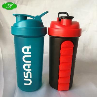 China Viable Wholesale Cheap Plastic BPA Free Protein Shaker Bottle 700ml Free Sample for sale