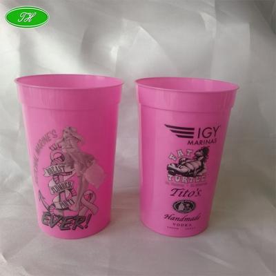 China 16 20 22 32 oz Custom Size Disposable Plastic Stadium Personalized Cups for sale