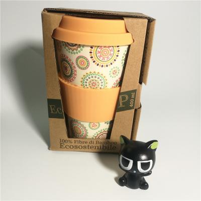 China Sustainable Products Logo Biodegradable Custom Bamboo Fiber Best Selling Takeaway Coffee Cups for sale