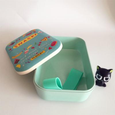 China Container Heatable Bamboo Storage Box Food Bowl Fiber Waterproof Storage Box for sale