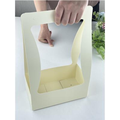 China Wholesale Waterproof Foldable Rose Arrangement Thick Cardboard Flower DIY Flower Box for sale