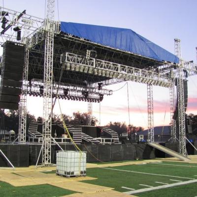 China Portable Collapsible Stage Tube Truss Square Truss Space Frame Truss Stage Truss for sale