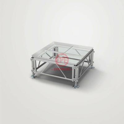 China Aluminum Alloy 6061-T6 Portable Aluminum Stage Equipment with Glass Platform for Event for sale