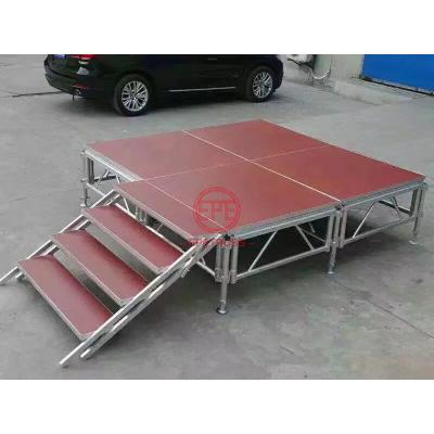 China Aluminum Alloy 6061-T6 Manufacturer Professional Custom Plywood Platform portable Stage /Mobile Aluminium Modular Stage for sale