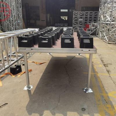 China Aluminum Alloy 6061-T6 1.22*1.22m or 1.22*2.44m Easy Asseble Stage Display stand for Concert Event Outdoor Performance Platform for sale