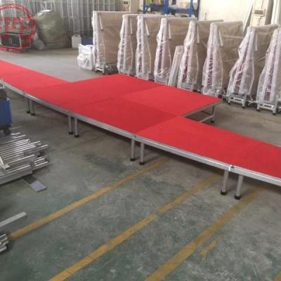 China Aluminum Alloy 6061-T6 Customized Size Aluminum Stage Equipment Non-Slip Industrial Platform for Outdoor Event for sale