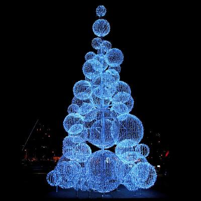 China Modern Metal Outdoor Decorative Sculpture Designer Romantic LED Light For Christmas for sale