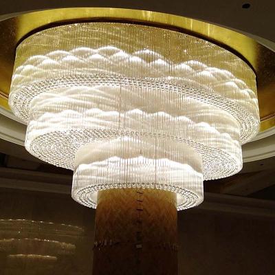 China Modern Hotel Lobby Custom Crystal Luxury Chandeliers Hotel\ Villa\ Lobby \Hall\ Office Etc. for sale