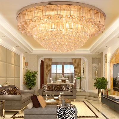 China Modern Luxury Large Hanging Crystal Pendant Light Chandeliers For Home / Stairwell Customized for sale