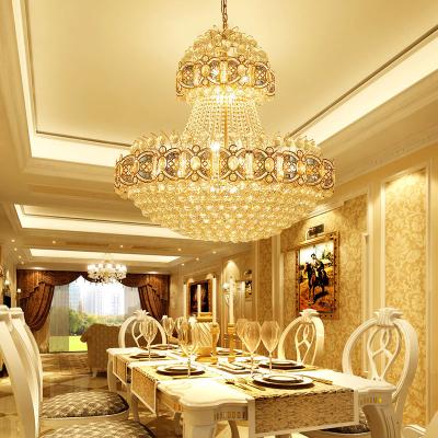 China Modern Custom Luxury Art K9 Crystal Chandelier Restaurant LED Lobby Villa Hotel Pendant Lamp for sale