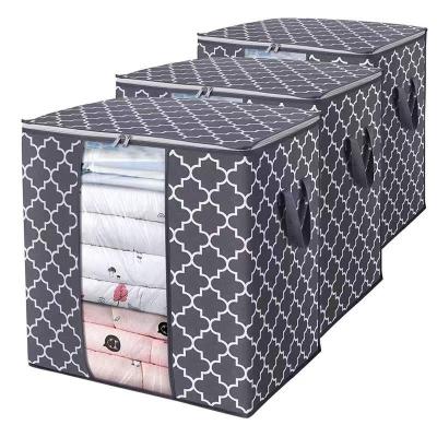 China Sustainable Large Capacity Clothes Nonwoven Storage Bag Quilt Storage Bag Super Large Household Tissue Storage Bags for sale