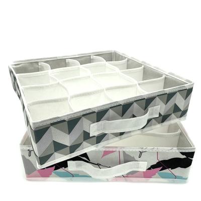 China 2021 China Square Viable Hot Selling Reusable Toy Clothes Socks Organizer Underwear Storage Box for sale