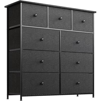 China Modern Hot Selling Living Room Dressing Table With 9 Drawers Cloth Storage Tower Cabinet for sale