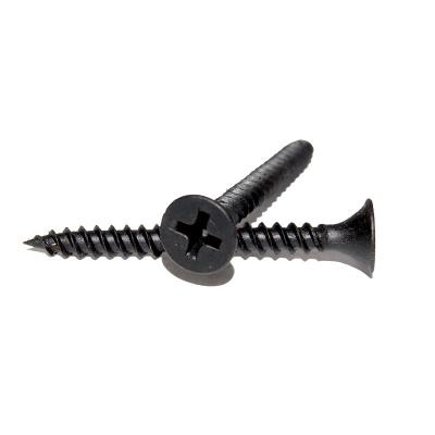 China China Hot Selling High Strength Flat Countersunk Black Wood Nails Cross Head Screw Drywall Drywall Nails for sale