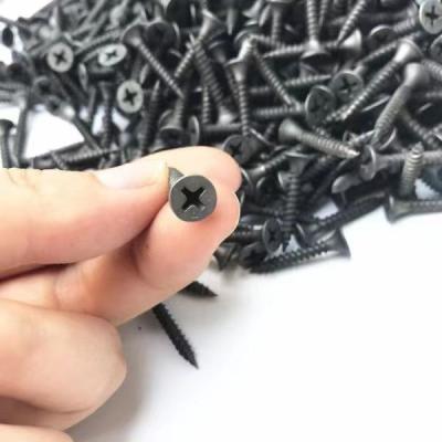 China Factory direct sale drywall black gypsum board screws drywall flat screw to wood for sale