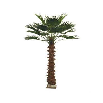 China Large fake plastic custom simulation fake tree plastic simulation palm tree landscape decoration theme park green planting fake t for sale