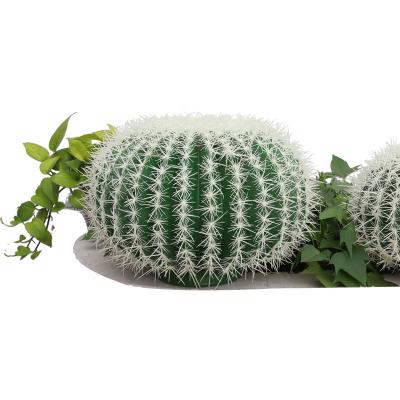 China Artificial Flower Plastic Cactus Potted Plants Landscaping Ornaments Desert Shop Window Green Plant Tropical Park Decoration for sale