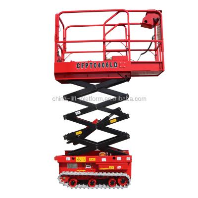 China Modern Professional Mobile Electric Self Propelled Platform Aerial Work Mini Crawler Scissor Lifts for sale