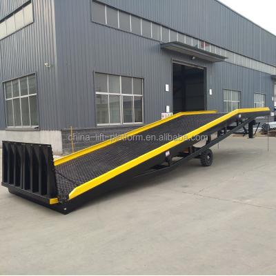 China Container Easy Hydraulic Slope Forklift Ramp Mobile Loading Convenience Safety Operation Dock Ramp for sale