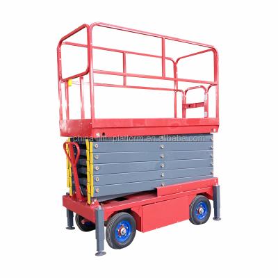 China Easy Operation Safety Convenience 12m Lift Table Aerial Work Heavy Duty Electric Hydraulic Scissor Lift Platform 14m for sale