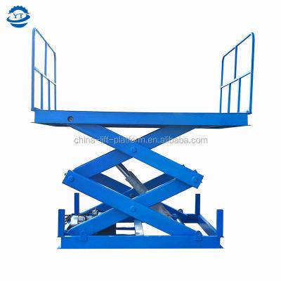 China Fixed Scissor Lift For Garage/Cargo Delivery Customized 3Tons 5Tons 10Tons Hydraulic Scissor Lift Table Stationary Scissor Lift For Sale for sale