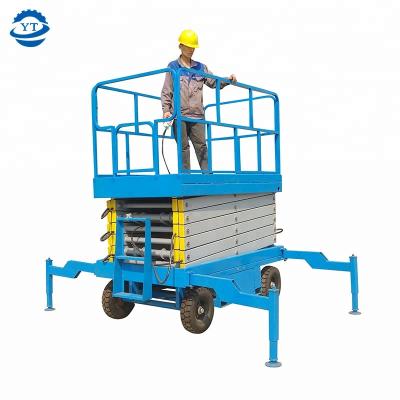 China Easy Operation 10m Lifting Height Factory Mobile Scissor Lift Platform for sale