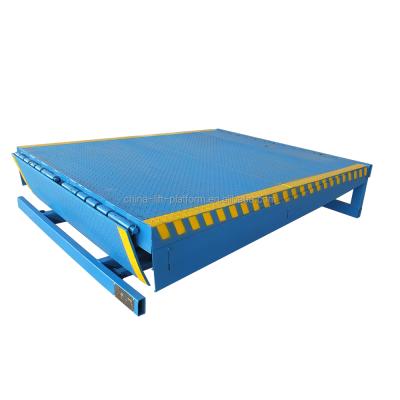 China Easy Operation Safety Convenience 4ton 5ton 6ton Stationary Container Loading Unloading Ramps Warehouse Forklift Dock Leveler for sale