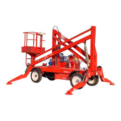 China Easy Operation Safety Convenience 12M 14M Hot Sale Warehouse Hinge Boom Lift Tracks Trailer Spider Lift Boom Lift For Cleaning for sale