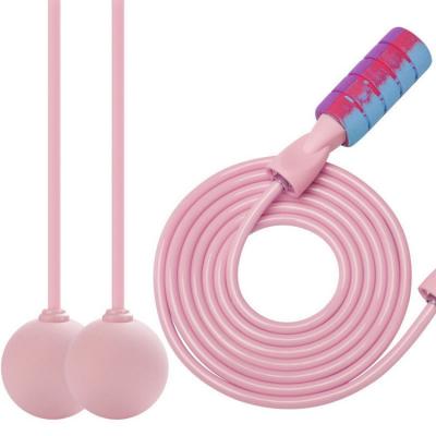 China Bodybiulding Adjustable Soft Cordless Sponge Ball PVC Jump Rope for sale