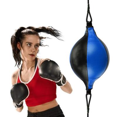 China Custom Logo Speed ​​Bag Double End Boxing Training Ball Fast Speed ​​Pu Leather Boxing Ball for sale