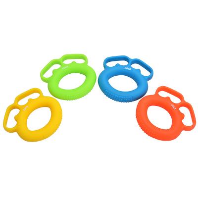 China Professional Strength Training Finger Grip Ring Double Ring Grip Device Rehabilitation Silicone Concentration Training Healthy 5 pcs 0.1 10*10*2cm for sale