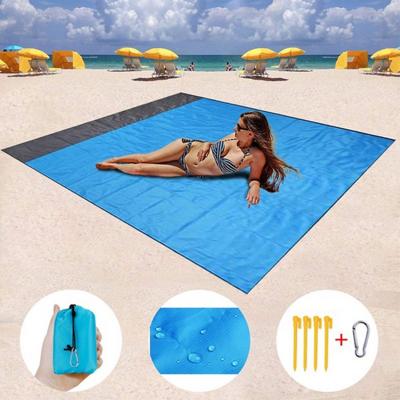 China Water Make Beach Blanket Foldable Mat Waterproof Picnic Beach Blanket Resistant Simple Comfortable Pocket Outdoor Portable Blanket for sale