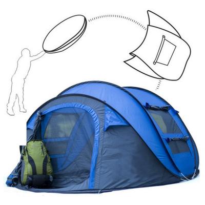 China Straight Tying Type Portable Party Tent Waterproof Automatic Tent Raising Shelter 3-4 Person Noise Up Outdoor Camp Tent for sale