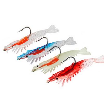 China Buzzbait Bass Soft Silicone Bionic Soft Lures For Fishing Saltwater Ice PVC Bait Lead Bag Lead Dressed Tail Hook for sale