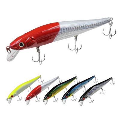 China 22g Pre Dressed Bionic Lure Back Bionic Lure Hook 14cm Bait Lure Artificial Minnow Hard Minnow Baits With Reinforce Hooks for sale