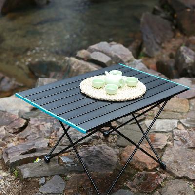 China Collapsible Barbecue Outdoor Picnic Portable Collapsible Folding Fishing Aluminum Camping Table for sale