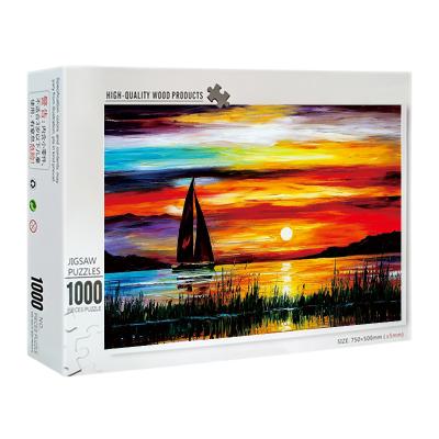 China DIY TOY Famous painting series-1000 pieces wooden puzzles puzzles for adults brain for sale