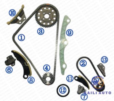 China Timing chain kit for MAZDA MAZDA 3 sky Active 6 GH MZR-CD sky active CX-7 sky Diesel 2.2L 13-16  R2AA-12-231 112L for sale