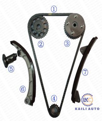 China De Timingsketen van TOYOTA Celica Corolla de Motor T22 ZZT23 E12U 1.8L 13506-22030 130L van Kit With VVT Te koop