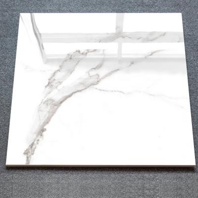 China RAFFO CLASSIC 60X60 Bianco Carrara Polished Porcelain Floor Cheap High Gloss White Tiles for sale