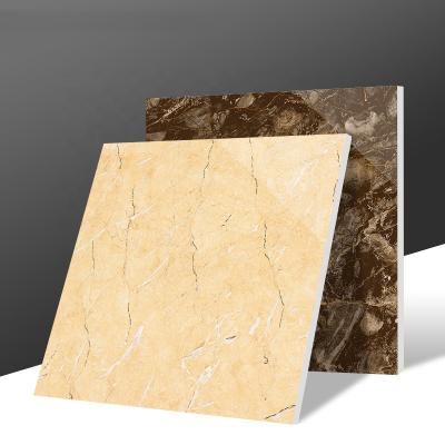 China Modem RAFFO 800X800 Crema Beige Polished Full Body Glazed Porcelain Marble Floor Tiles for sale